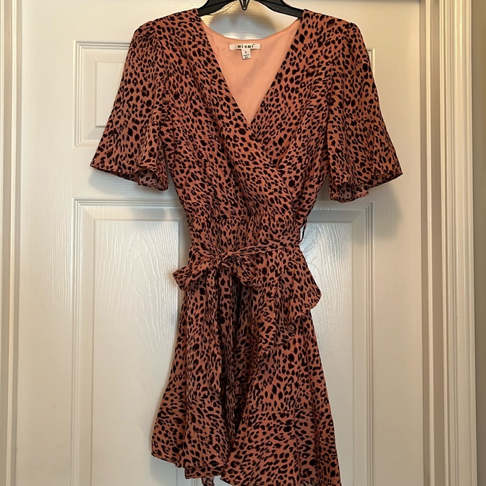 Animal print formal dress size small.